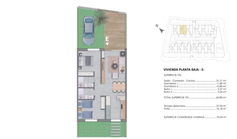 Obra nueva - Bungalow - Pilar de la Horadada - pueblo