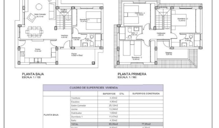 Obra nueva - Villa - Lorca - Purias