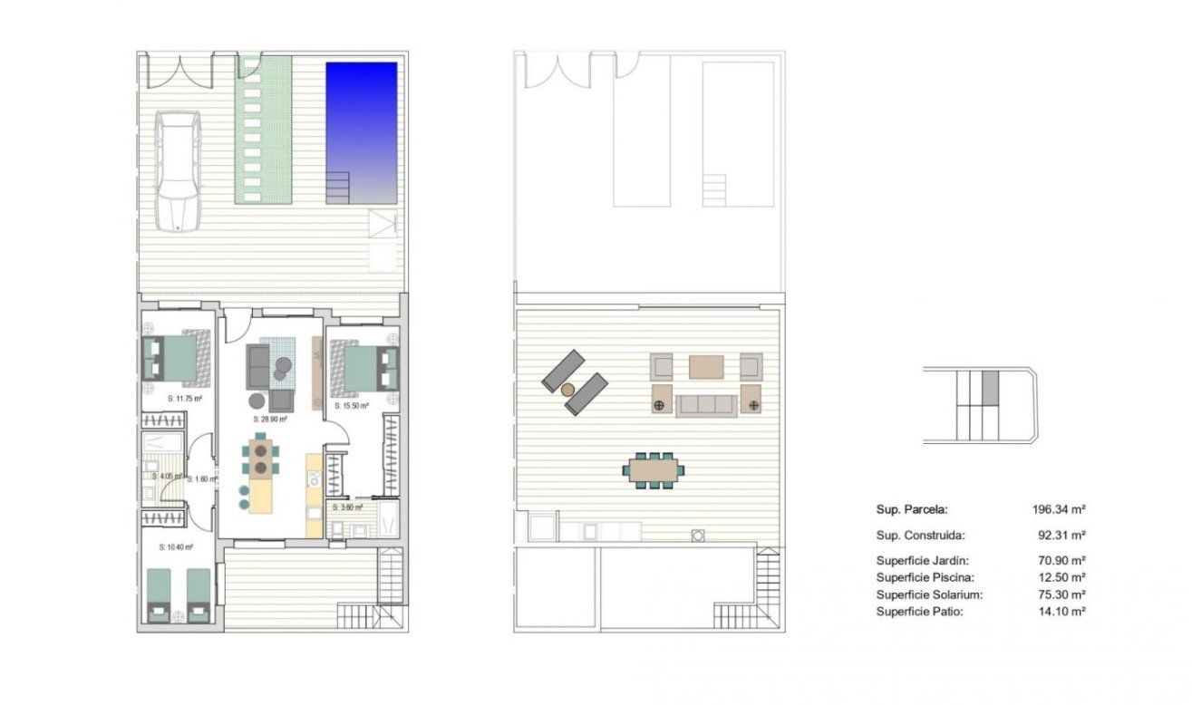 Obra nueva - Adosado - San Javier - Parque del doce