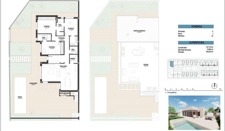 Obra nueva - Villa - Los Alcazares - Serena Golf
