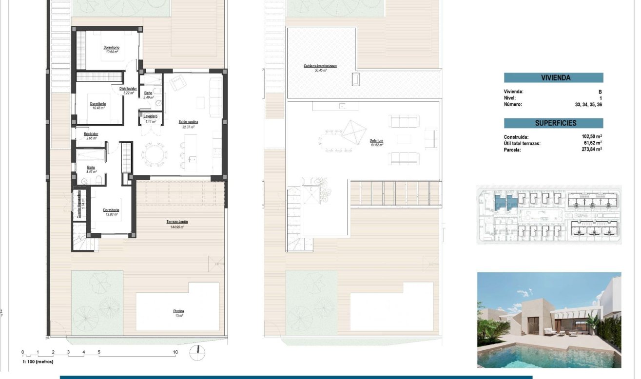 Obra nueva - Villa - Los Alcazares - Serena Golf