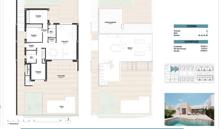 Obra nueva - Villa - Los Alcazares - Serena Golf