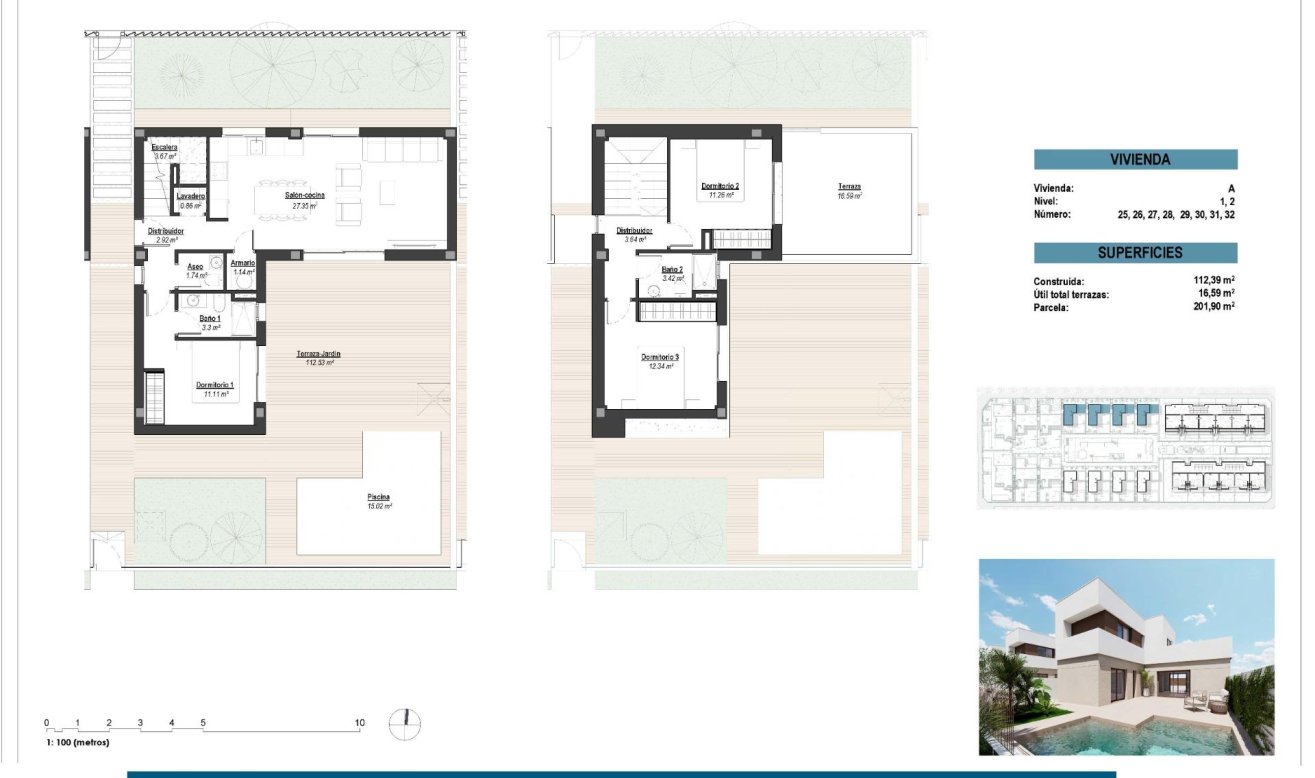 Obra nueva - Villa - Los Alcazares - Serena Golf