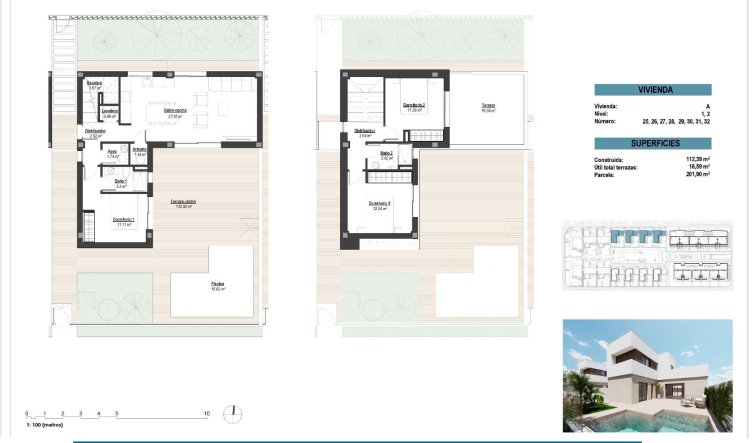 Obra nueva - Villa - Los Alcazares - Serena Golf