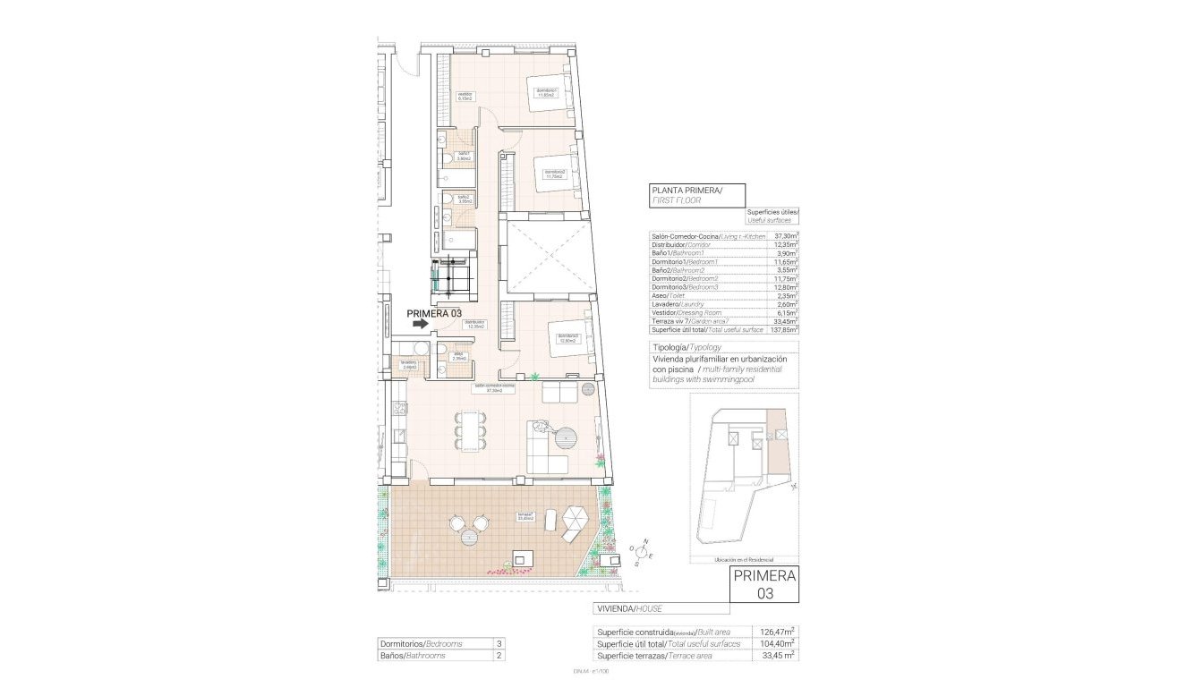 Obra nueva - Apartamento / piso - Hondón de las Nieves - Pueblo