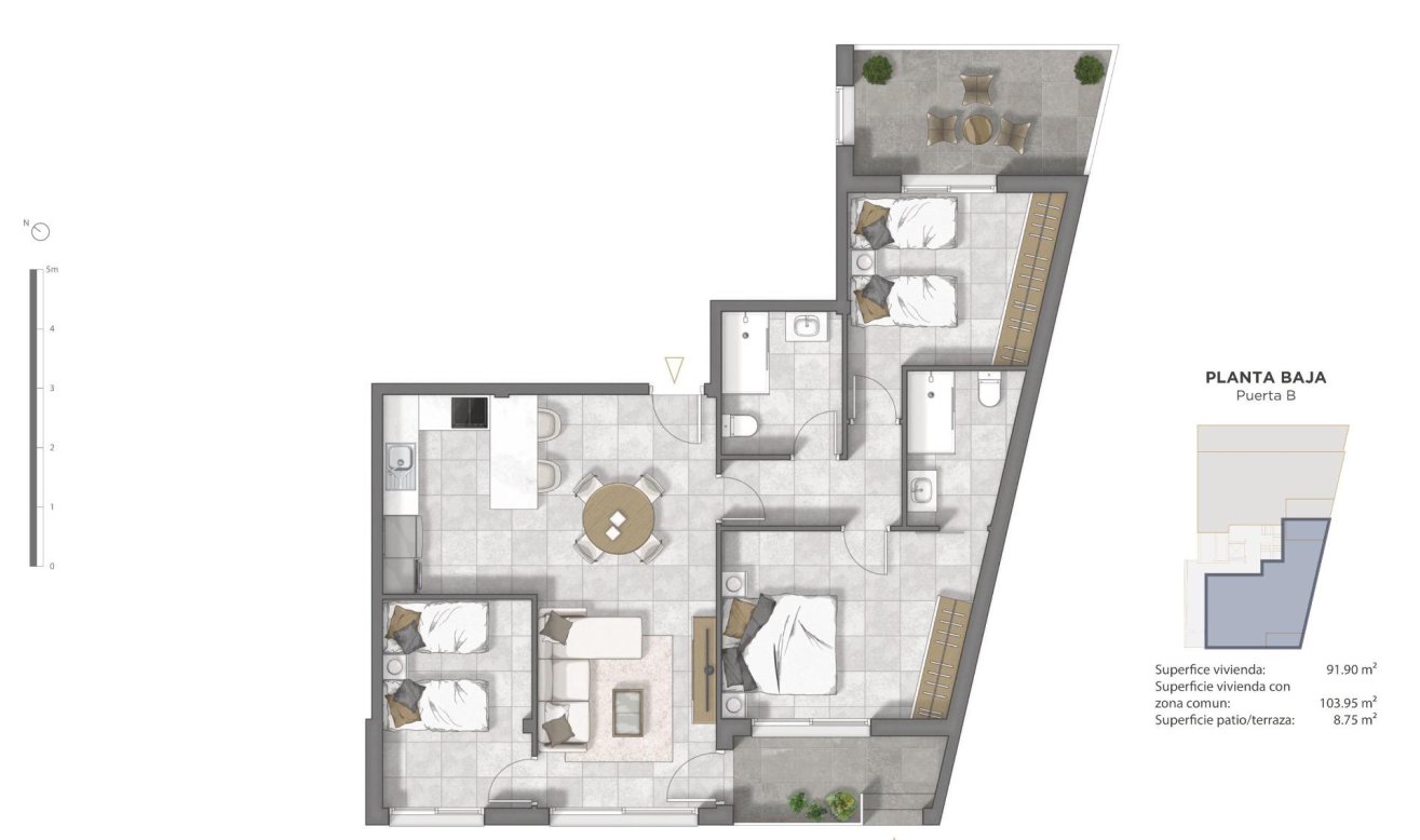 Obra nueva - Apartamento / piso - Guardamar del Segura - Pueblo