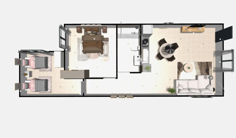 Obra nueva - Bungalow - Hondón de las Nieves - La Canalosa
