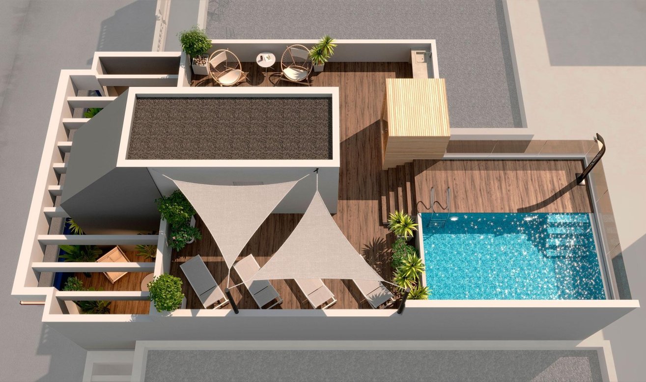 Obra nueva - Ático - Torrevieja - Playa del Acequión
