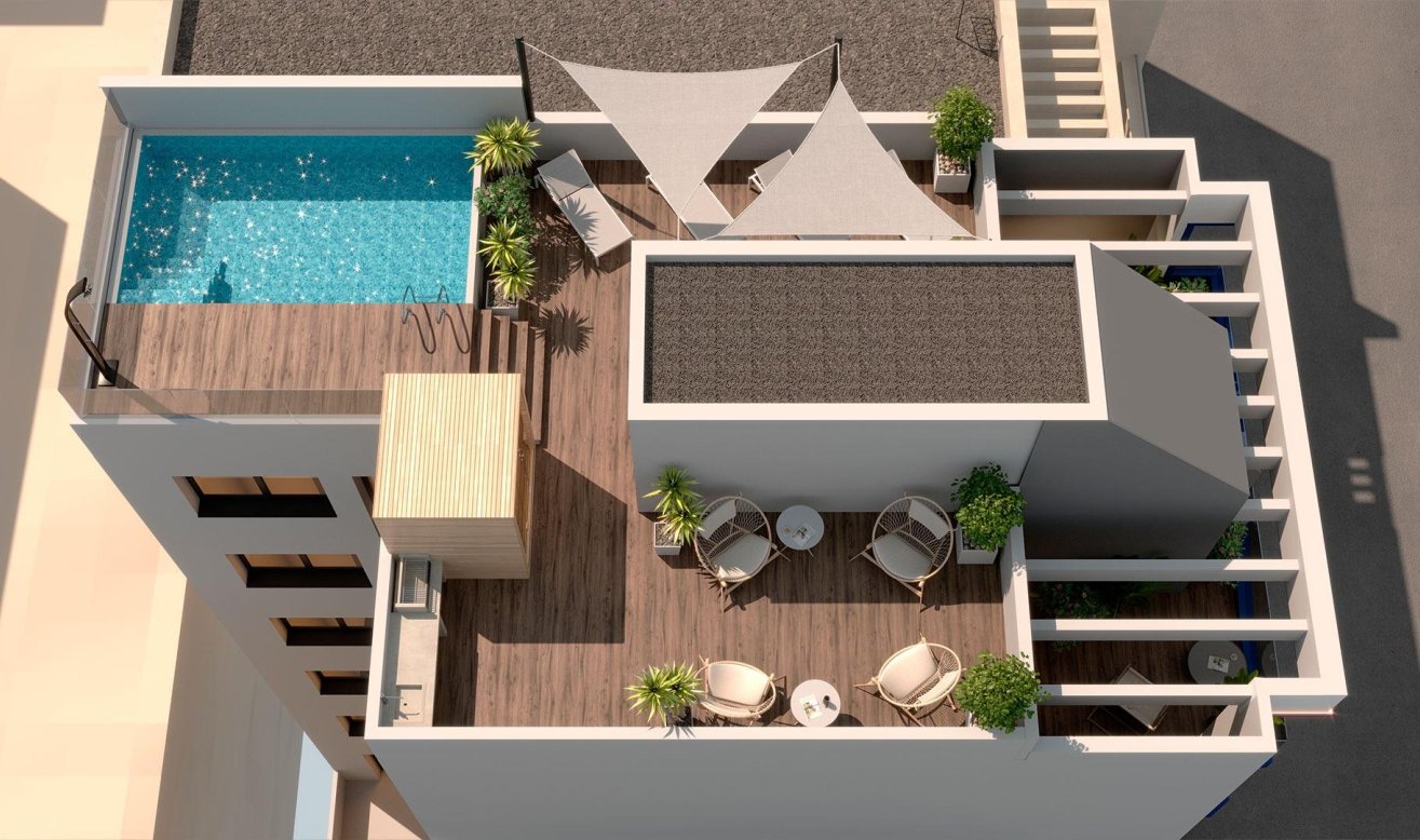 Obra nueva - Ático - Torrevieja - Playa del Acequión