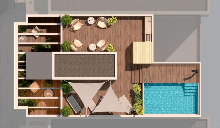 Obra nueva - Ático - Torrevieja - Playa del Acequión