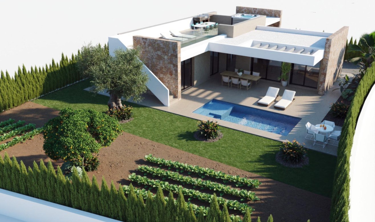 Obra nueva - Villa - Fuente Álamo - Hacienda del Alamo