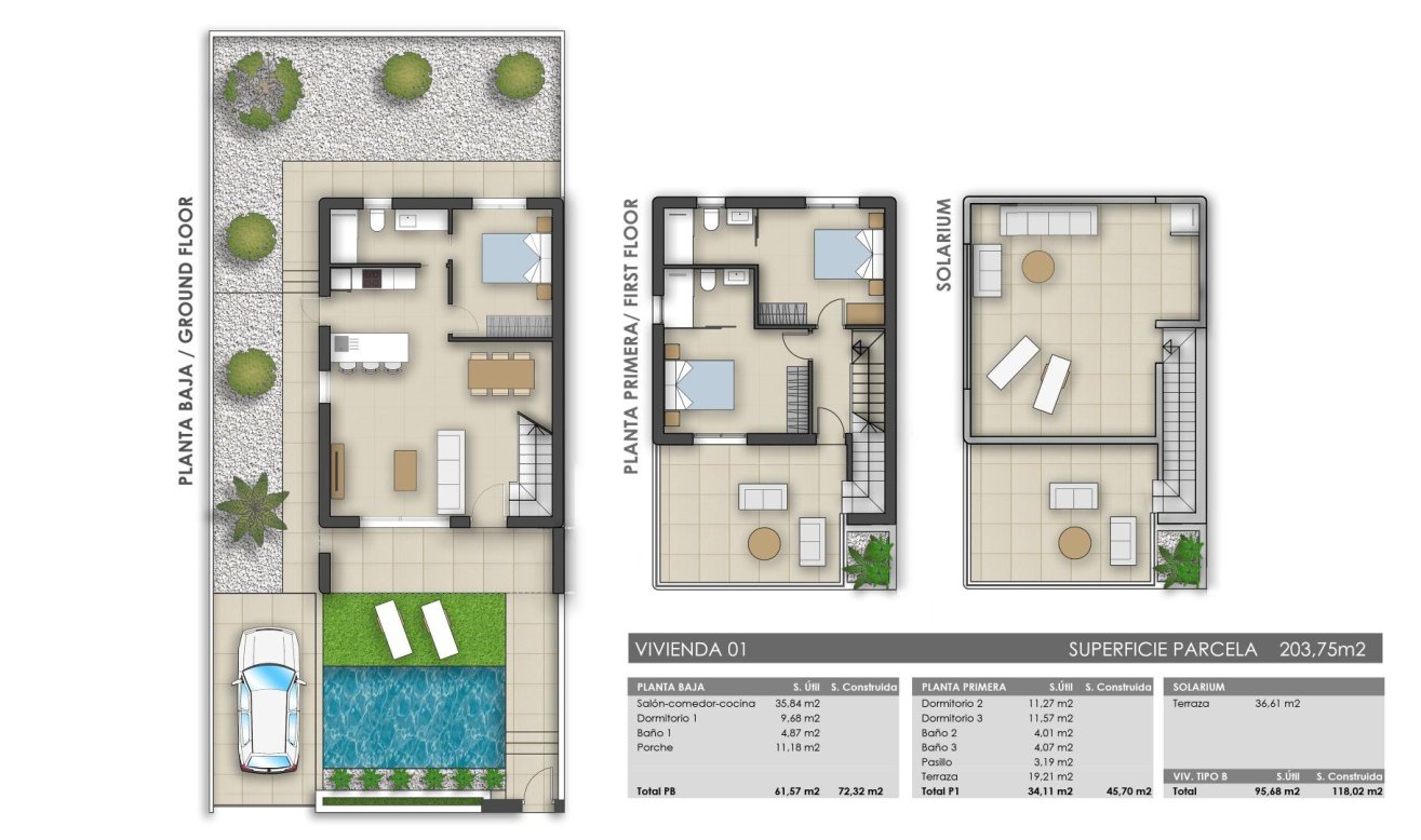 Obra nueva - Villa - Pilar de la Horadada - Polideportivo