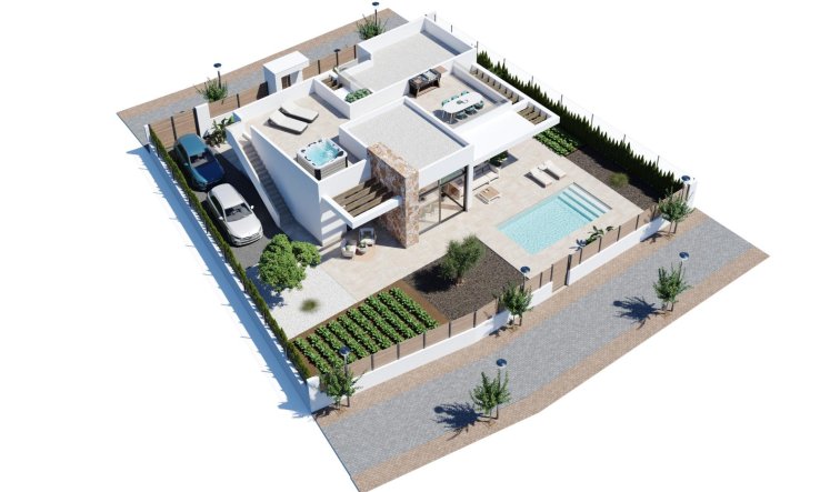 Obra nueva - Villa - Fuente Álamo - Hacienda del Alamo