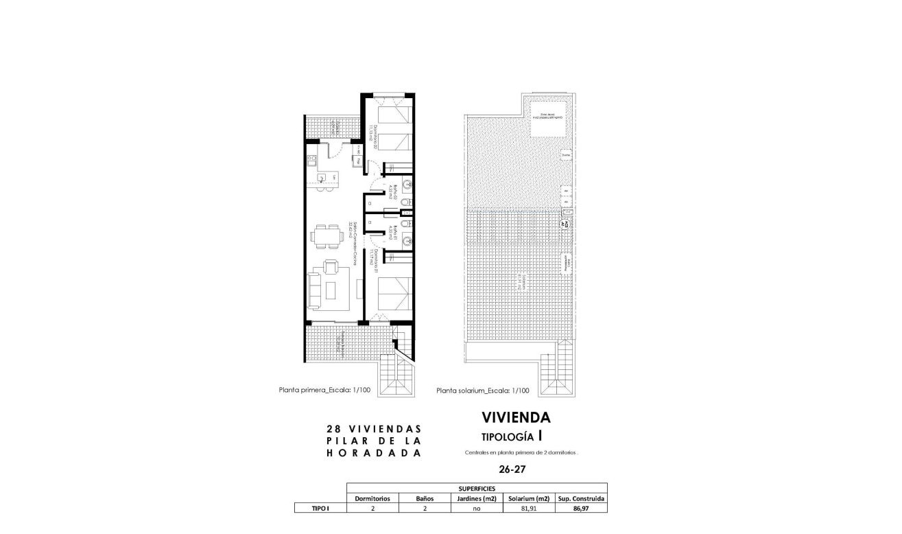 Obra nueva - Bungalow - Pilar de la Horadada - pueblo