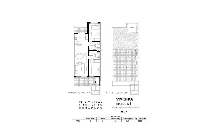 Obra nueva - Bungalow - Pilar de la Horadada - pueblo