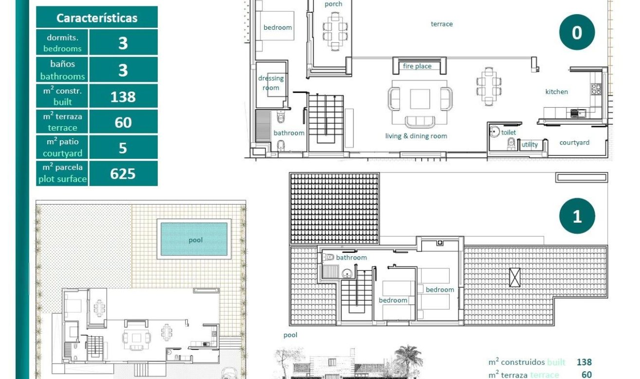 Obra nueva - Villa - Sucina - Peraleja Golf