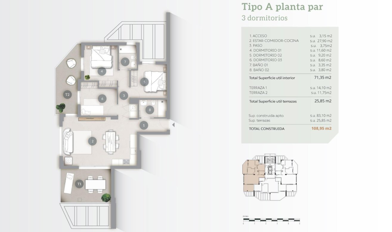 Obra nueva - Apartamento / piso - Calpe - Playa Cantal Roig