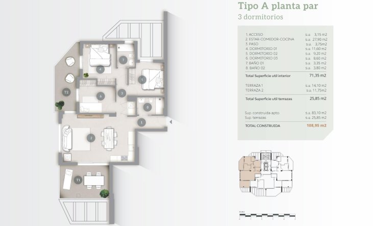 Obra nueva - Apartamento / piso - Calpe - Playa Cantal Roig