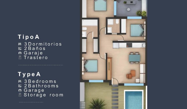 Obra nueva - Bungalow - San Pedro del Pinatar - Los Pinos