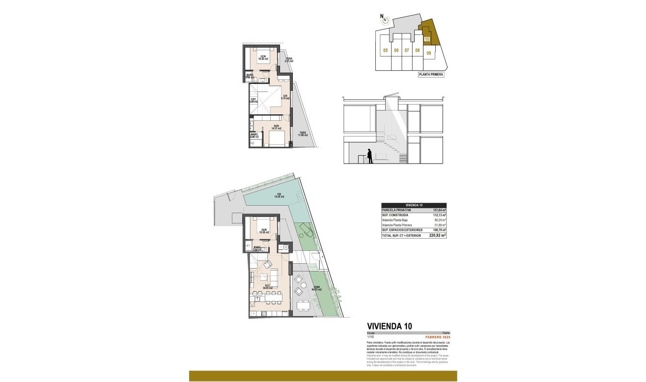 Obra nueva - Villa - Pilar de la Horadada - parques de Andromeda