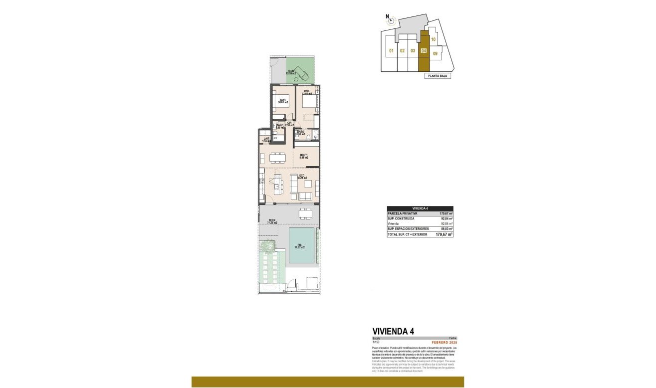 Obra nueva - Bungalow - Pilar de la Horadada - parques de Andromeda