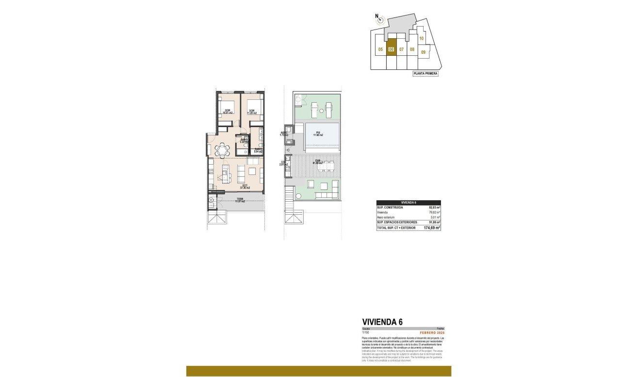 Obra nueva - Bungalow - Pilar de la Horadada - parques de Andromeda