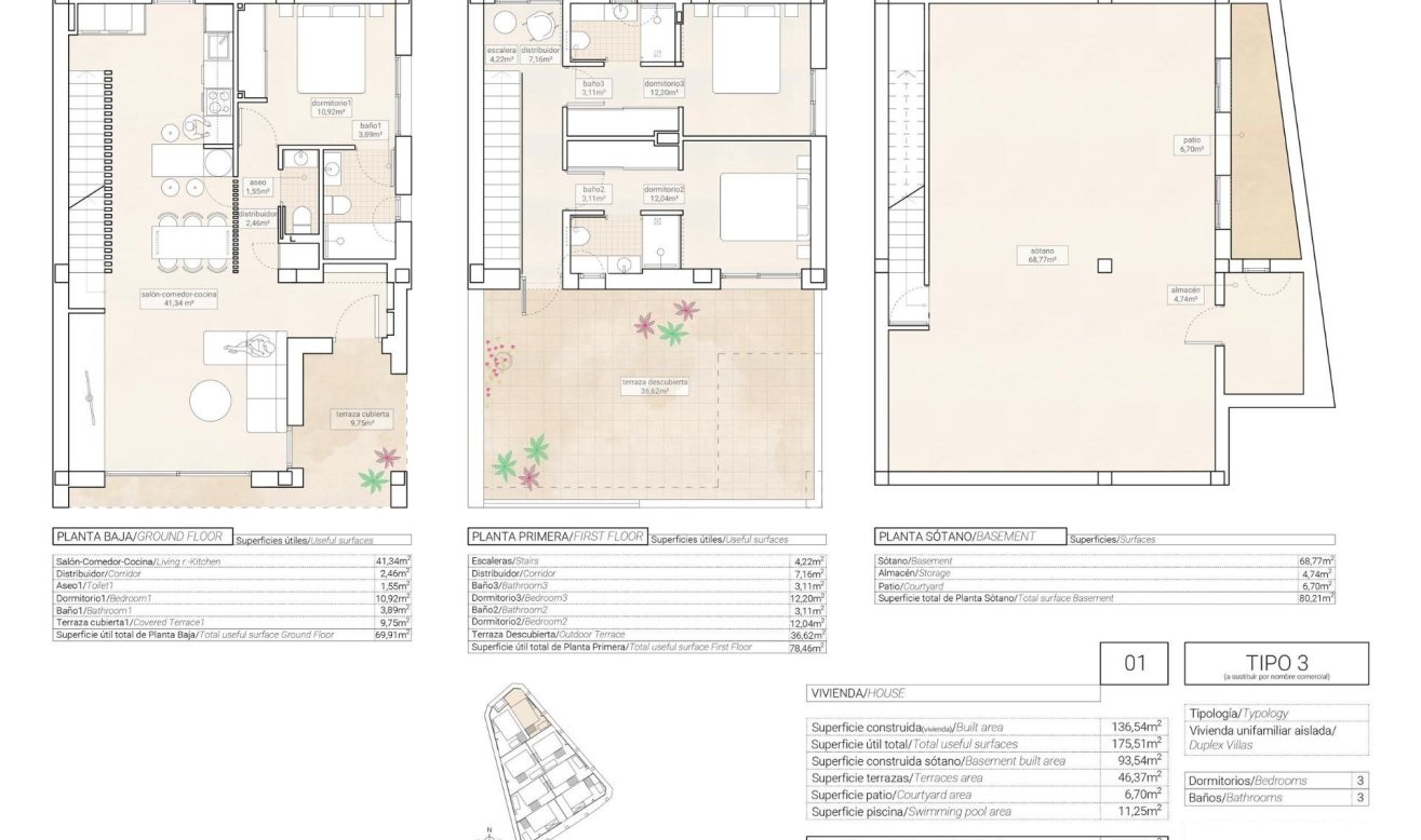 Obra nueva - Villa - Hondón de las Nieves - Centro