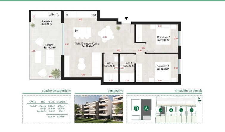New Build - Apartment / flat - Alhama De Murcia - Condado De Alhama Golf Resort
