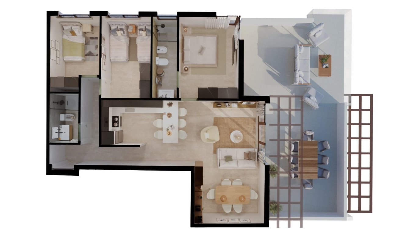 New Build - Apartment / flat - Vera - Vera Playa