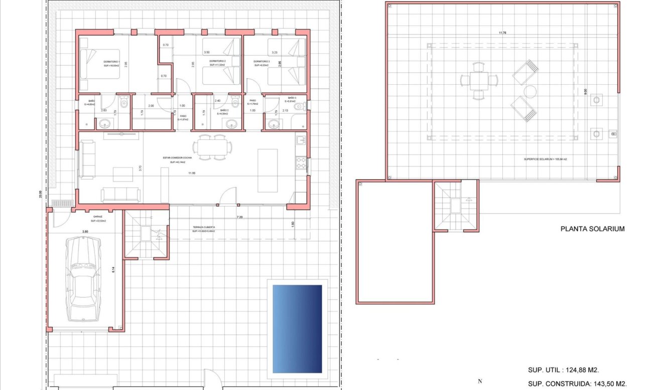 New Build - Villa - Fuente Álamo - La Pinilla