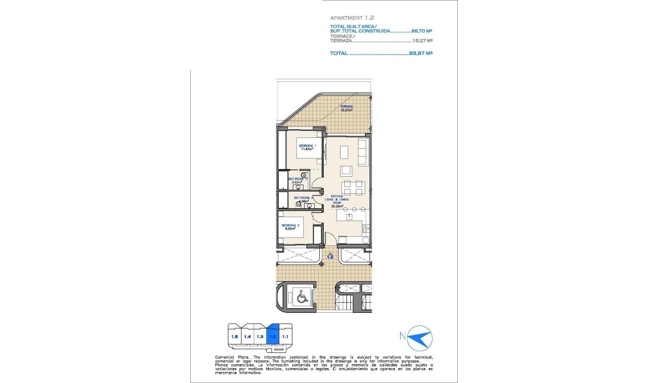 New Build - Apartment / flat - Los Alcazares - Serena Golf