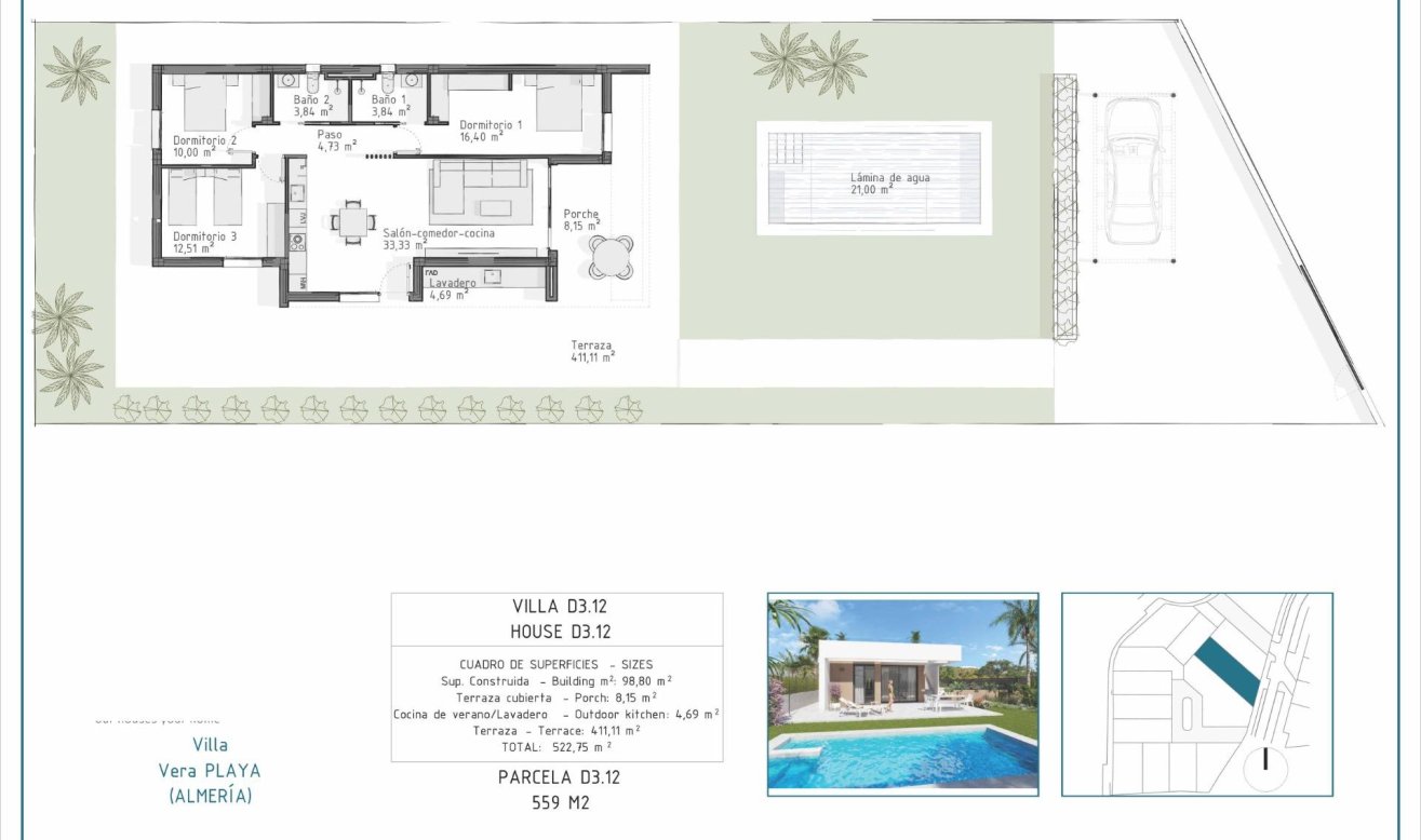 Obra nueva - Villa - Vera - Pueblo Salinas