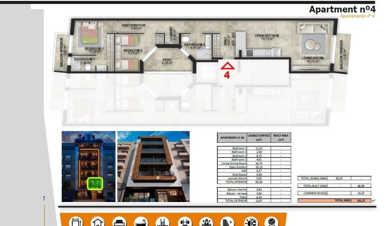 Obra nueva - Apartamento / piso - Torrevieja - Playa de El Cura