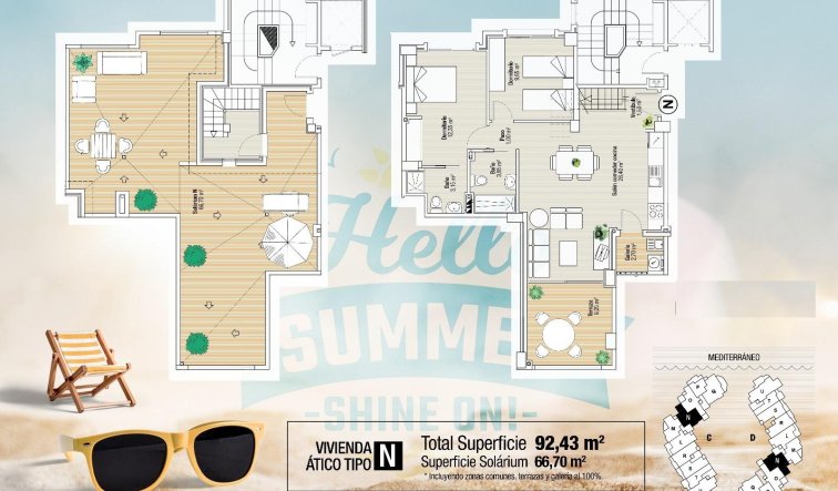 Obra nueva - Ático - La Manga del Mar Menor - La Manga