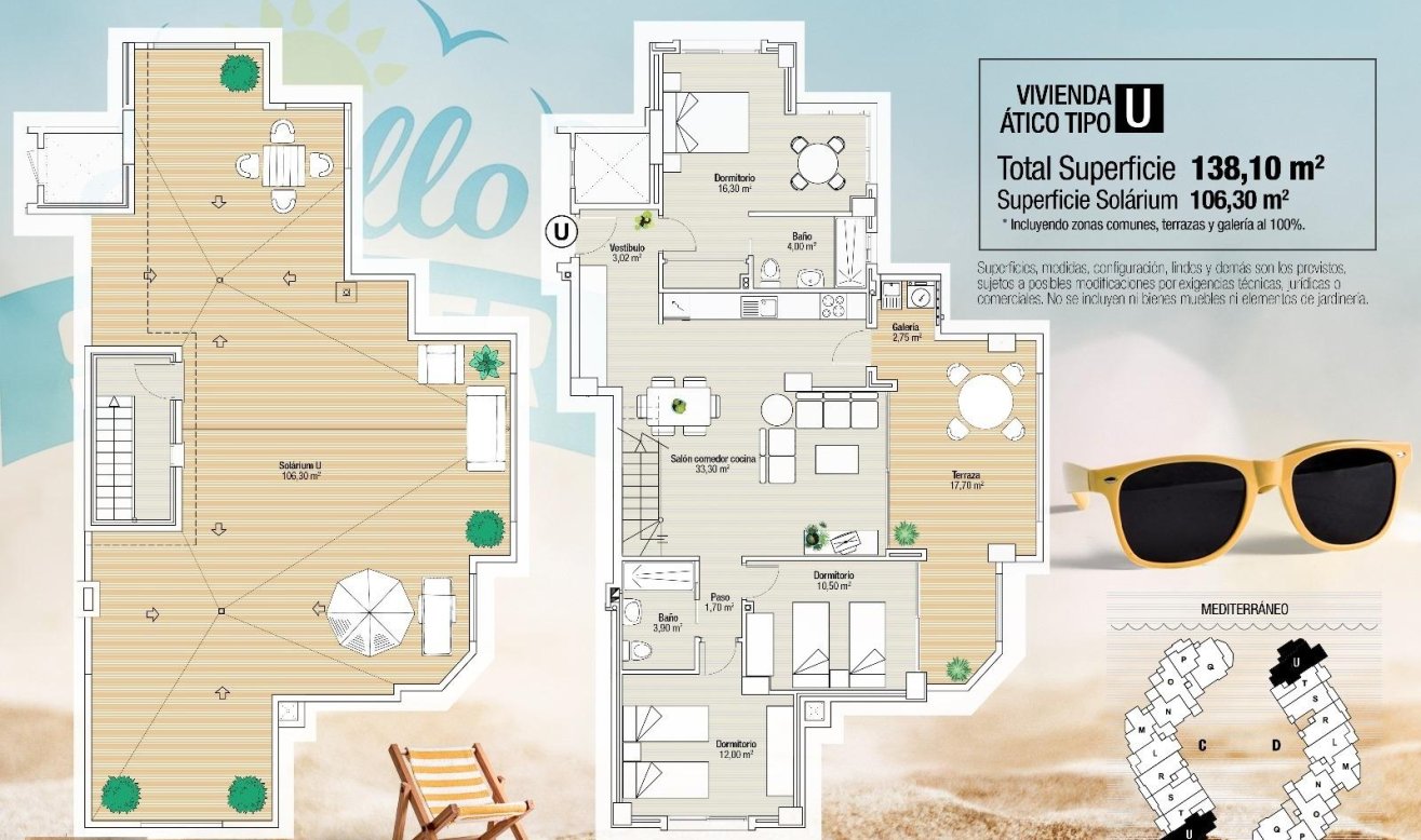 Obra nueva - Ático - La Manga del Mar Menor - La Manga