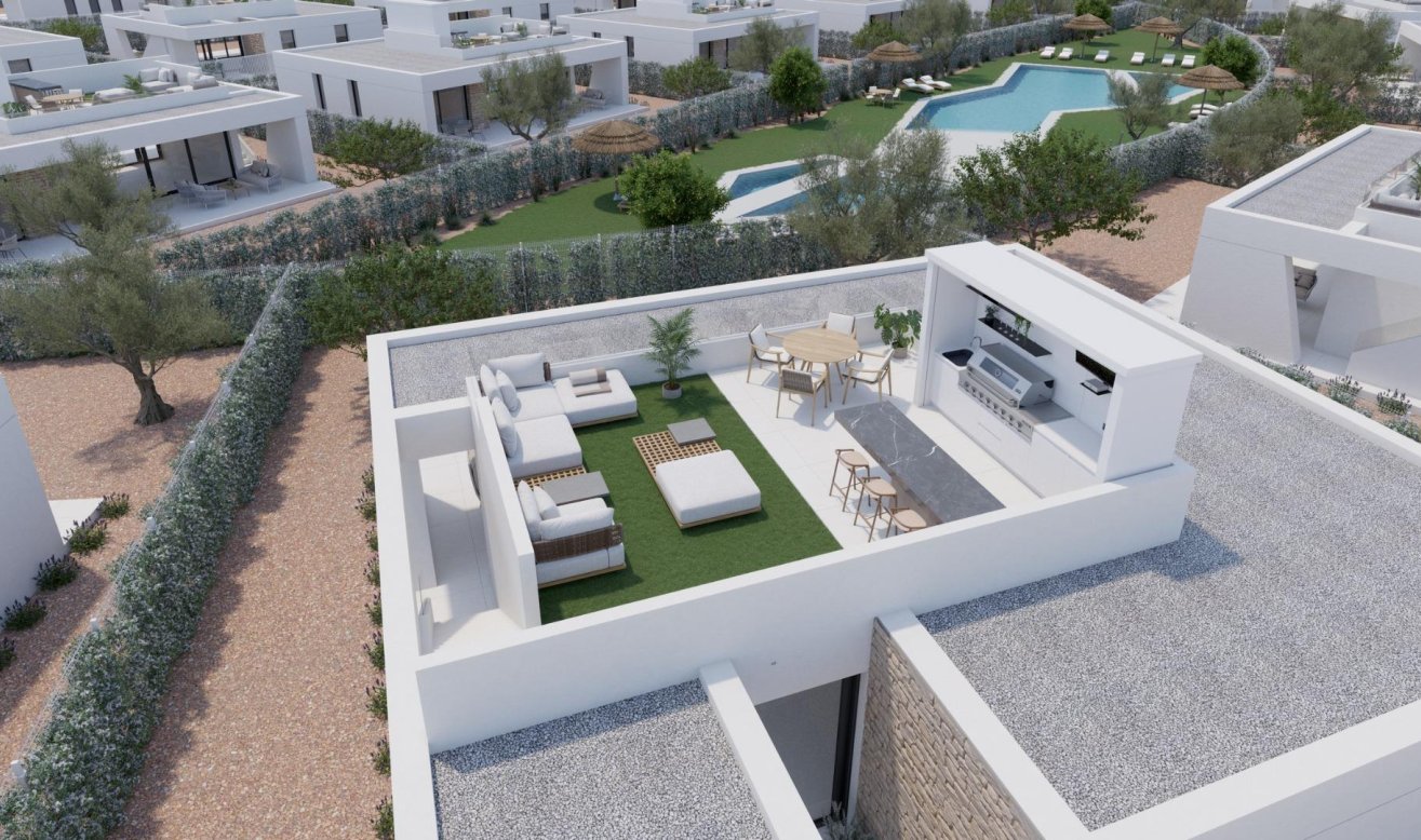 Obra nueva - Villa - Fuente Álamo - Hacienda del Alamo