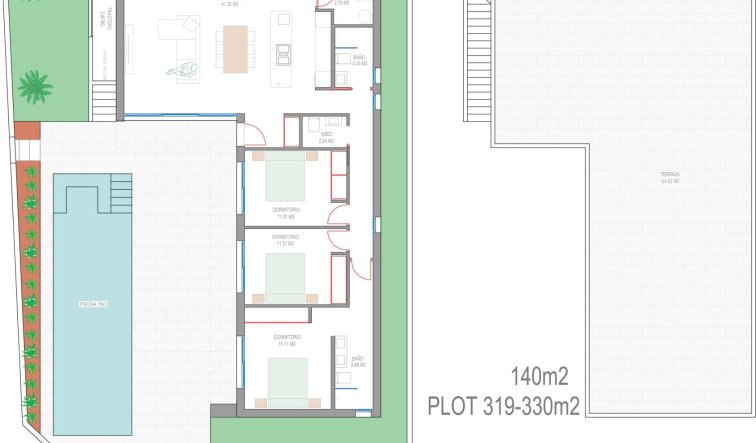 Obra nueva - Villa - San Javier - Parque del doce
