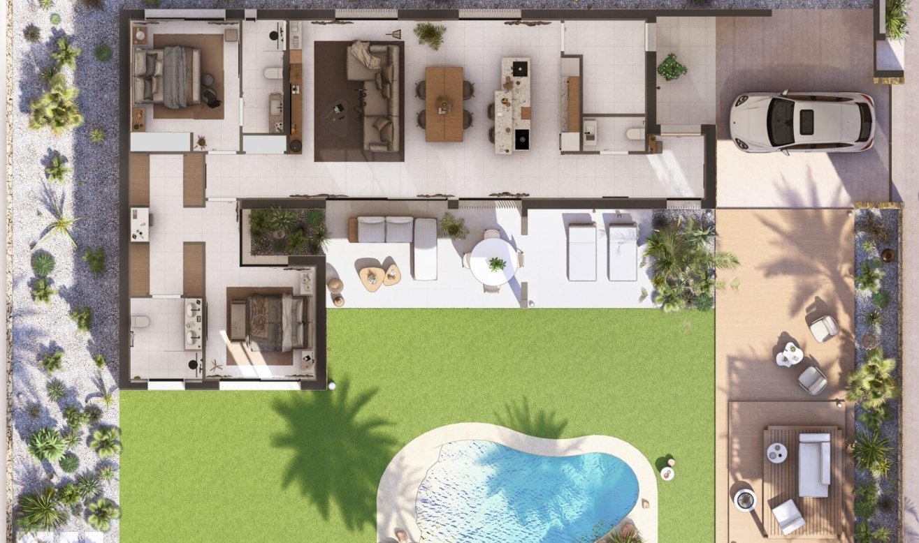 Obra nueva - Villa - Banos y Mendigo - Altaona Golf