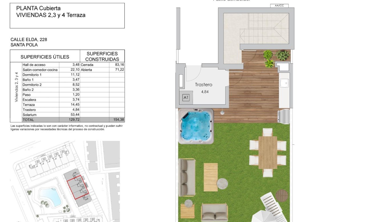Obra nueva - Ático - Santa Pola - Playa Tamarit