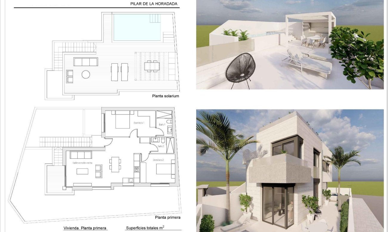 Obra nueva - Bungalow - Pilar de la Horadada - pueblo