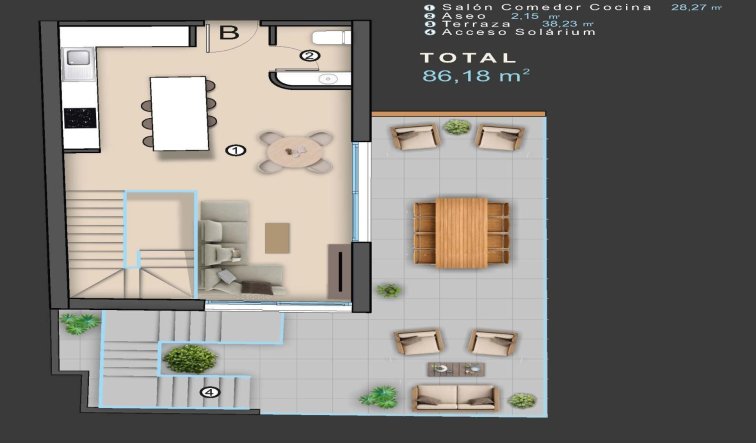 Nouvelle construction - Attique - Torrevieja - Centro