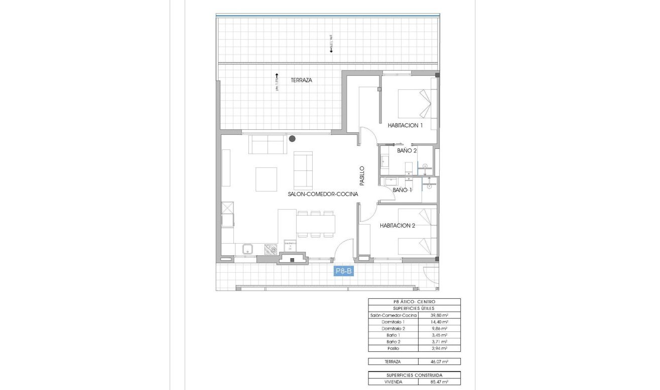 Obra nueva - Ático - Villajoyosa - Cala de Finestrat