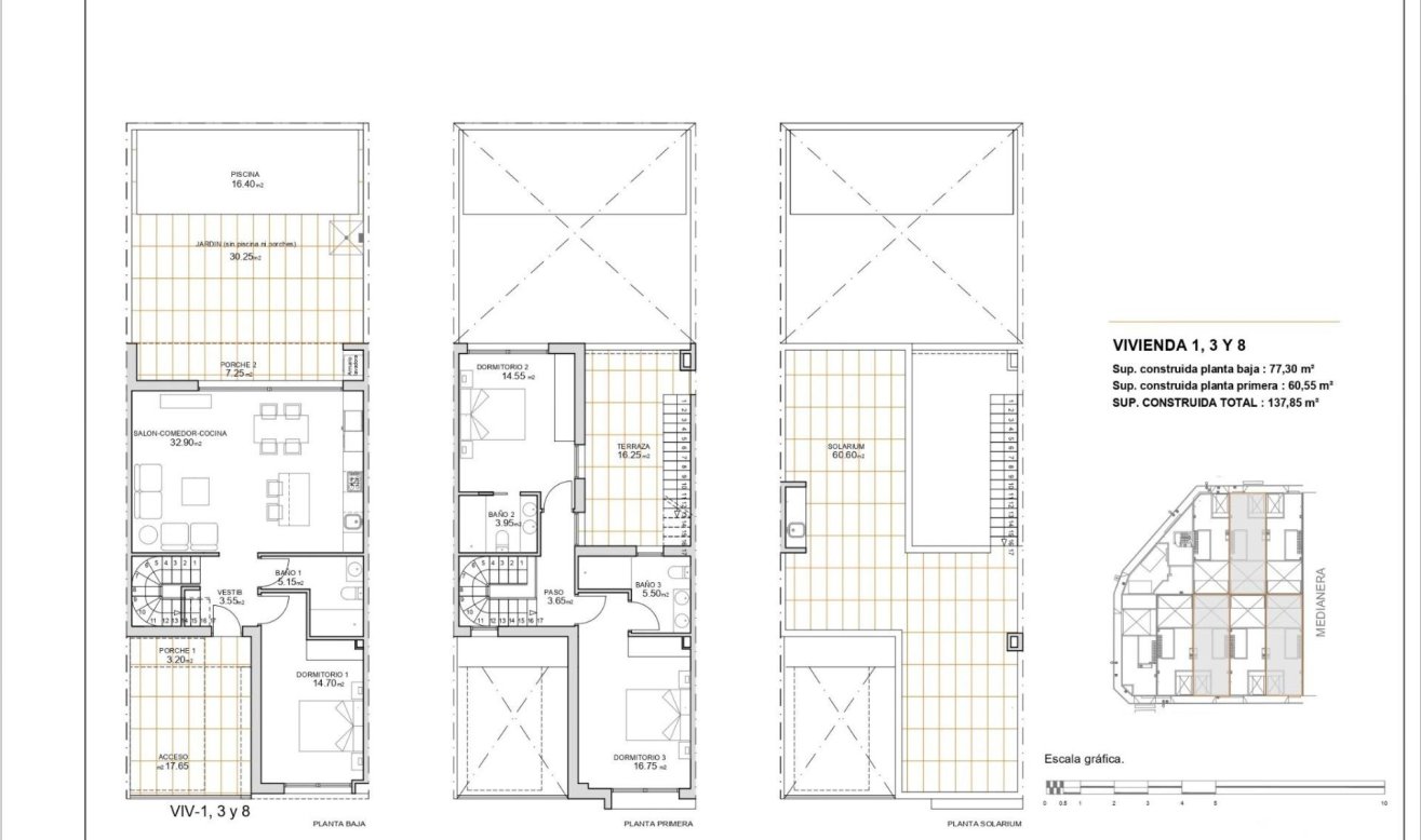 Obra nueva - Adosado - San Javier - pueblo