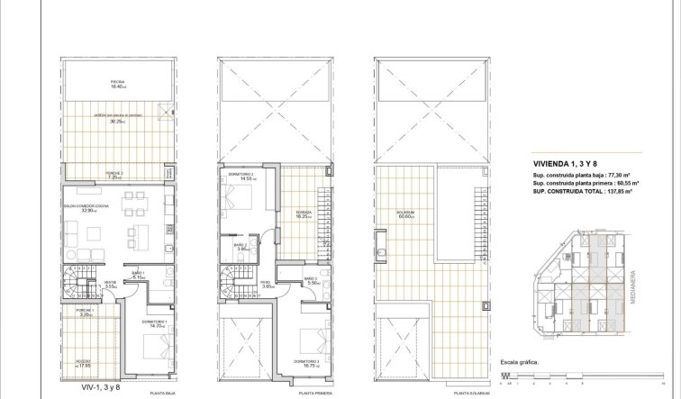 Obra nueva - Adosado - San Javier - pueblo