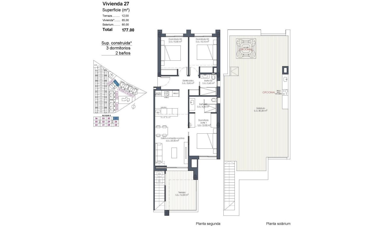 Obra nueva - Ático - Los Alcazares - Serena Golf