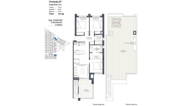 Obra nueva - Ático - Los Alcazares - Serena Golf