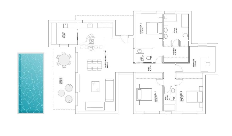 Obra nueva - Villa - Monforte del Cid - La Capitana