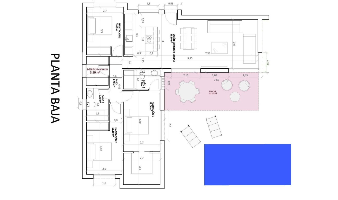 Obra nueva - Villa - Monforte del Cid - La Capitana