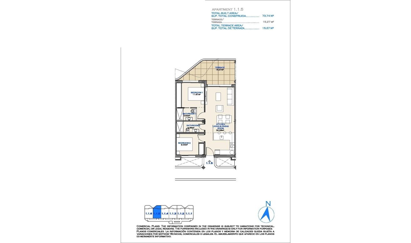 New Build - Apartment / flat - Los Alcazares - Serena Golf