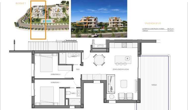 Obra nueva - Apartamento / piso - Fuente Álamo - Hacienda del Alamo